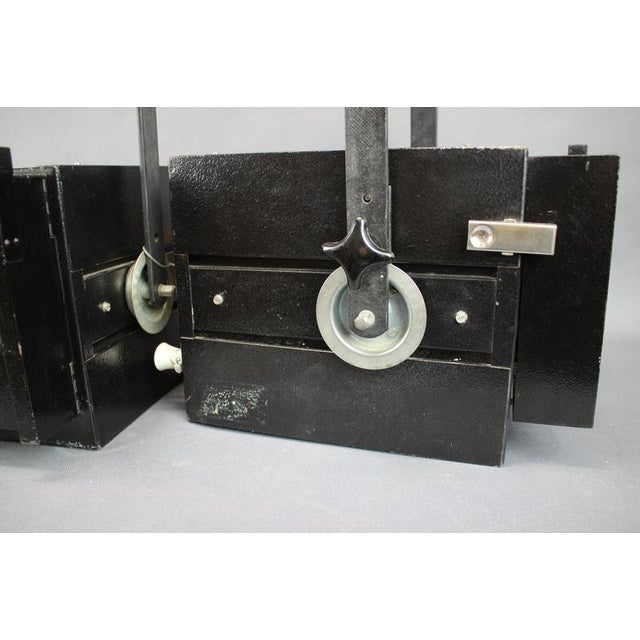 Black Vintage Czech Theater Spotlights by Divadelni Technika, Prague, 1990, Set of 3 For Sale - Image 8 of 18