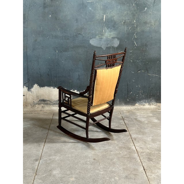 Mid 19th Century Victorian Barley Twist Rocking Chair For Sale - Image 9 of 9