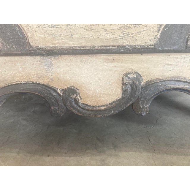 Cream 18th Century Painted Country French Louis XV Commode, Chest For Sale - Image 8 of 13