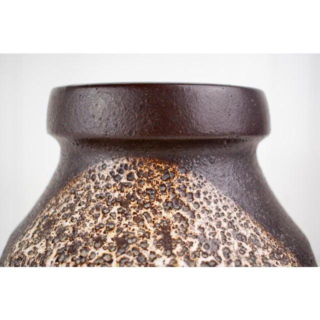 Ceramic 1970s Mid-Century Modern Lapid Pottery "Splat Lava" Hand-Painted Vase by Fiby For Sale - Image 7 of 16