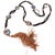 Art Deco Millefiori Glass Bead Tassel Flapper Necklace, 1920s For Sale - Image 4 of 8