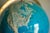 1970s Mid 20th Century Illuminated Topographic Globe — Ussr Cold War Era — Walnut Base — Brass Stand — Electric Light Globe For Sale - Image 5 of 8