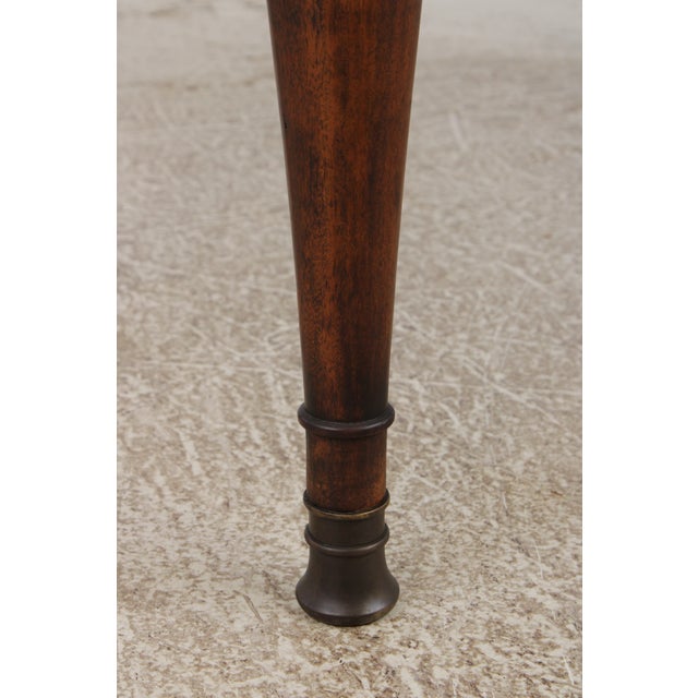 Theodore Alexander Marble Top Mahogany Console Table For Sale - Image 9 of 18