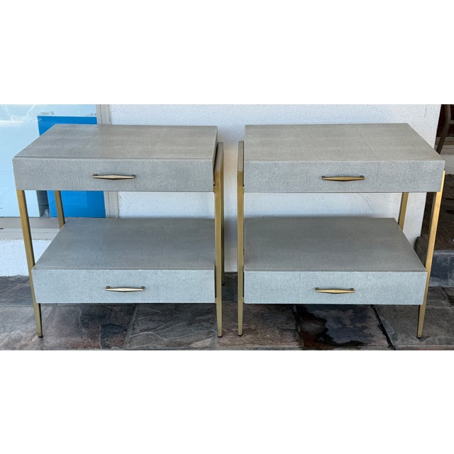 Contemporary Interlude Home Morand Nightstands, Pair For Sale - Image 3 of 14
