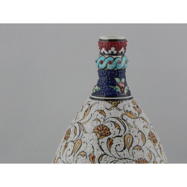 Turkish Ceramic Vase With Mediterranean Style For Sale In Philadelphia - Image 6 of 10