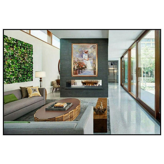 Message us to inquire about custom framing options! (Included for free with every purchase) The artwork here, "Garden...