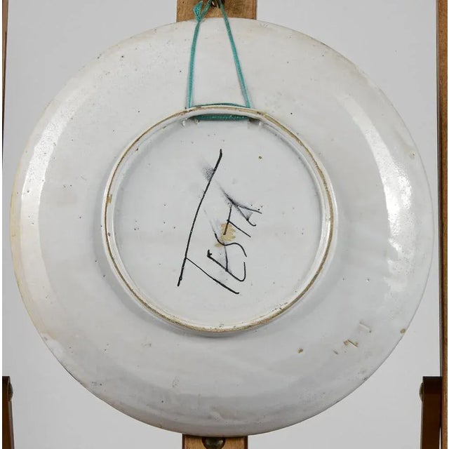 Plate with Painted Head by Appignano For Sale - Image 4 of 6