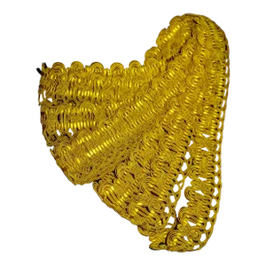 Large French Yellow Silk Trim- 5 Yards