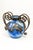 Art Nouveau Vase in Blown Blue Marbled Glass by André Delatte, 1925 For Sale - Image 6 of 14