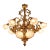 1860 French Artisan Louis XVI Gold Bronze Chandelier For Sale