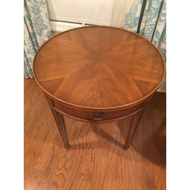1970s Traditional Henredon Round Side Tables a Pair Chairish