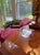 Custom Dapha Burgundy Lounge Chair & Ottoman Set For Sale - Image 16 of 18