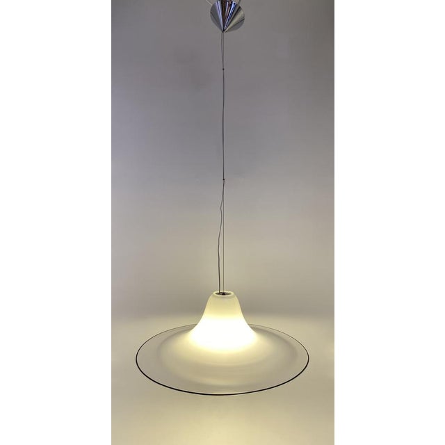 Murano Glass Ceiling Lamp by Renato Toso for Leucos, Italy, 1970s For Sale - Image 3 of 17