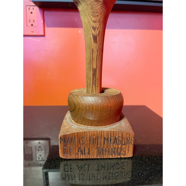 Charming outside art sculpture entitled Man is the Measure of All Things. Super adorable sculpture that adds whimsy to any...