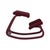 Purple Variable Monochrome Wooden Kneeling Chair in Violet Plum Fabric by Peter Opsvik for Varier For Sale - Image 8 of 12