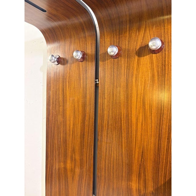 Large Coat Hanger with Mirror and Console, Italy, 1960s For Sale - Image 4 of 8