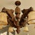 Antique Black Forest Gothic Revival Carved Wood Chandelier with Gargoyles and Mascarons, 1940s For Sale - Image 9 of 17