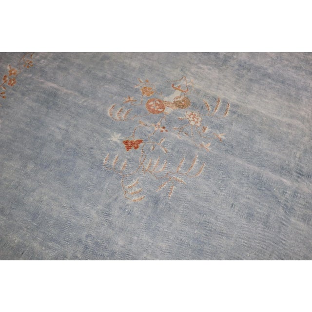 Textile Palace Size Blue Antique Chinese Art Deco Rug, 11'11'' X 22'9'' For Sale - Image 7 of 12