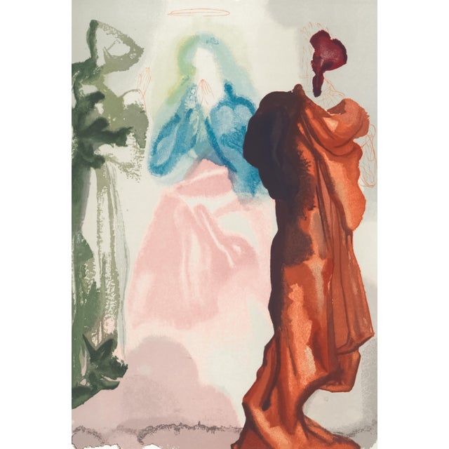 Original engraving from Salvador Dalí’s "The Divine Comedy" published by Editions d’Art Les Heures Claires, Paris, in...