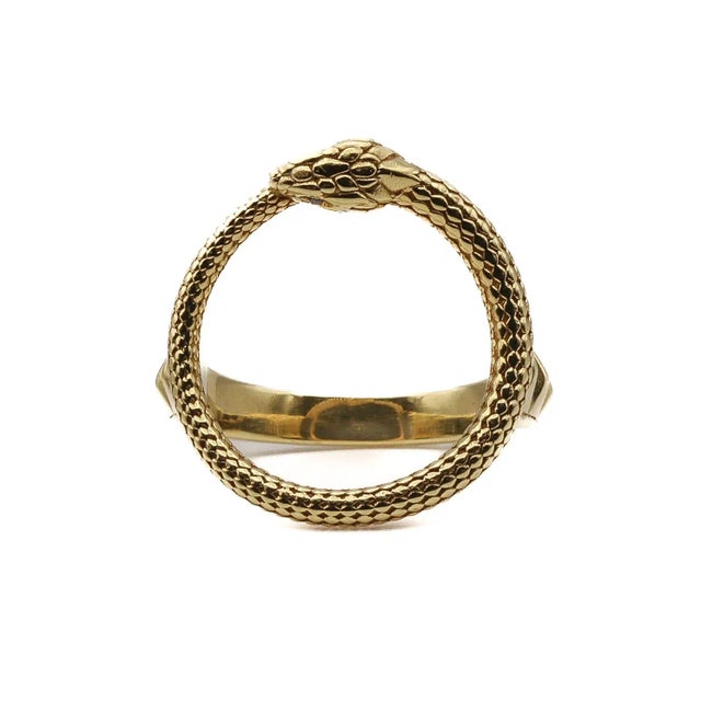 Contemporary Ouroboros Ring by Anjalé Size 12 For Sale - Image 3 of 5