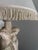 Ivory 1990s Pacific Coast Lighting Neoclassical Cherub Table Lamp With Fringed Shade For Sale - Image 8 of 10
