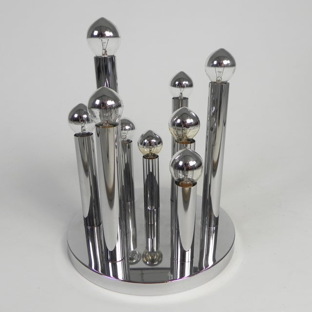 9-Light Ceiling Lamp by Gaetano Sciolari for Boulanger, 1970s For Sale - Image 9 of 18