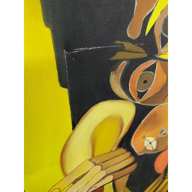 Framed Mother and Child Oil in Frame After Oswaldo Guayasamín For Sale - Image 14 of 15