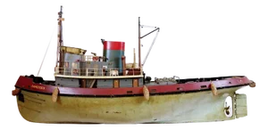 Tug Boat Model from Camecock, London, 1940s