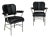 1930s Pair of Armchair Warren McArthur Rare Model with Hidden Ashtrays For Sale