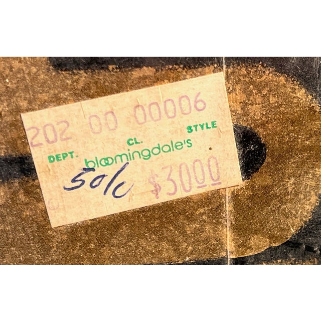 The Bloomingdales original price tag of $30.00 makes this a truly special find. A salesperson wrote SOLD on the tag. It...