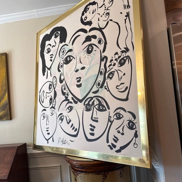 Monumental Midcentury Abstract Painting by Peter Keil, Framed For Sale - Image 9 of 12