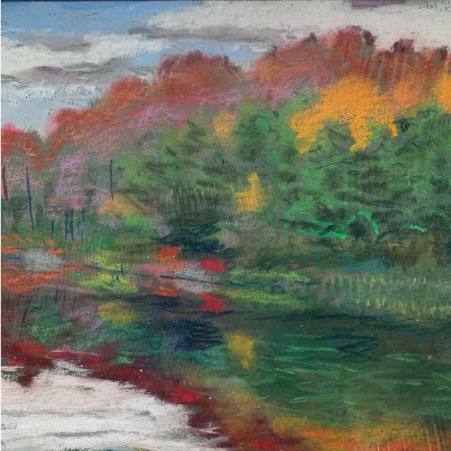 1955 Autumn, Georgian Bay, Canada Pastel Painting by Harriet Russell Maccurdy For Sale In Boston - Image 6 of 8