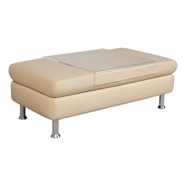 Leather Ottoman from Willi Schillig For Sale