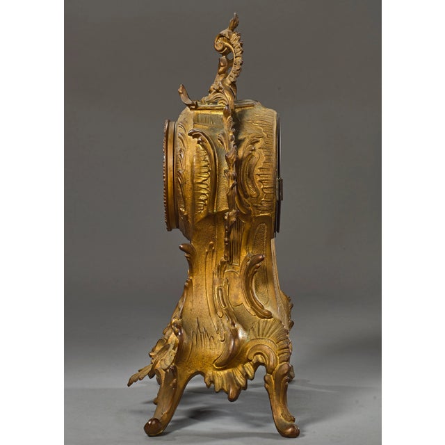 Brass Mid 19th Century Antique New Haven Clock For Sale - Image 8 of 12