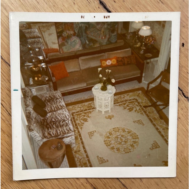 1900s Carved Off-White Anglo-Indian Folding Octagonal Side Table - For Sale - Image 12 of 13