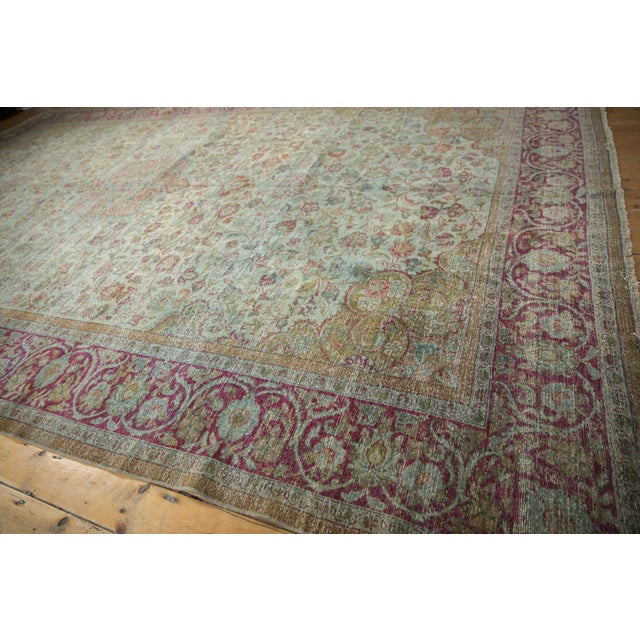 Vintage Distressed Mahal Rug - 10' X 16' For Sale - Image 10 of 12