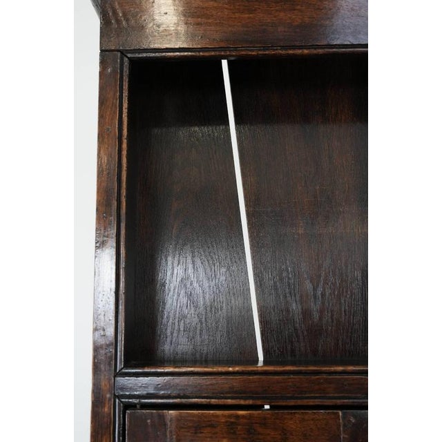 Large Antique English Oak Cupboard, 1700s For Sale - Image 16 of 17