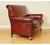 Victorian Gentleman's Club Sofa in Hand-Dyed Burgundy Leather For Sale - Image 10 of 13