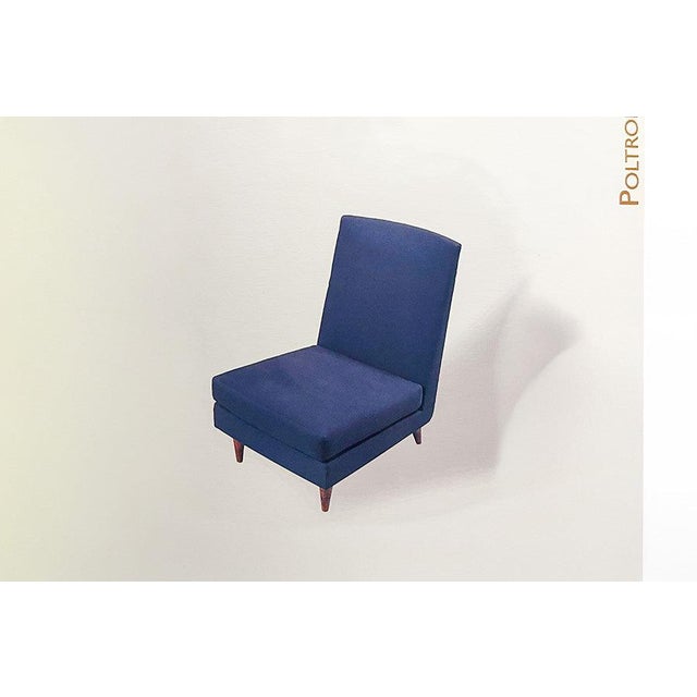 Pair of "L" Armchairs in Hardwood & Fabric, Joaquim Tenreiro, 1958 - Lot 28A For Sale - Image 9 of 11