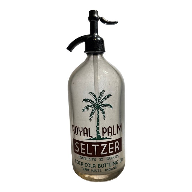 Royal Palm Seltzer Bottle From Coca Cola Bottling Co. For Sale