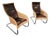 Rattan Lounge Chairs, 1990s, Set of 2 For Sale