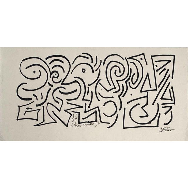 Leszek Rózga, Tingel-Tangel II, Mixed Media Drawing, 2001 For Sale - Image 6 of 6