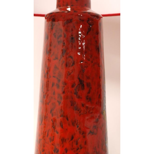 Glazed Ceramic Table Lamp from Cemas in Sesto Fiorentino, 1950s For Sale - Image 9 of 13