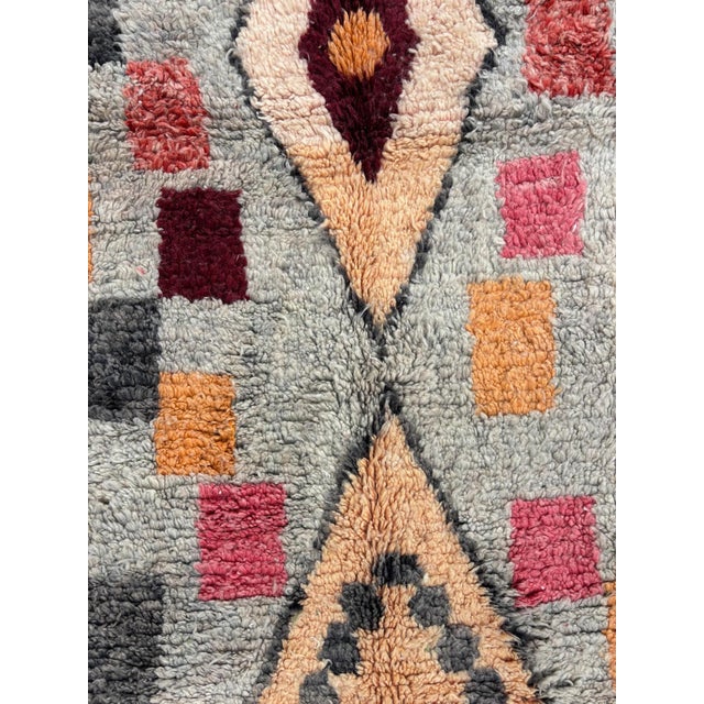Berber Tribes of Morocco Ndmade Moroccan Boujad Wool Rug For Sale - Image 4 of 10