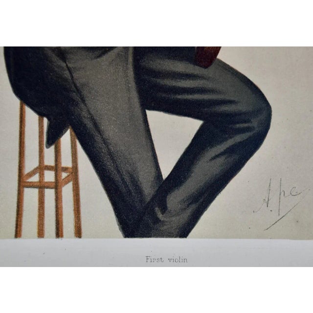 Late 19th Century 1st Violin Duke of Edinburgh: 19th C. Vanity Fair Caricature by Ape (Carlo Pellegrini), 1874 For Sale - Image 5 of 8