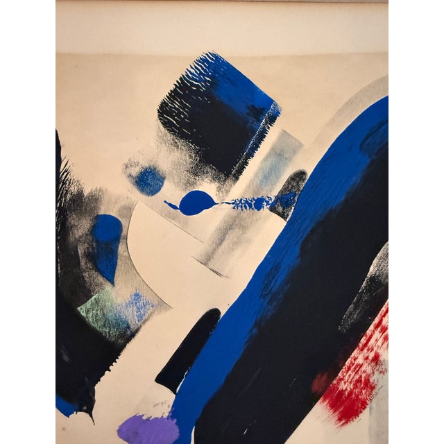 Abstract Acrylic on Paper Signed and Dated 7/92 For Sale - Image 9 of 10