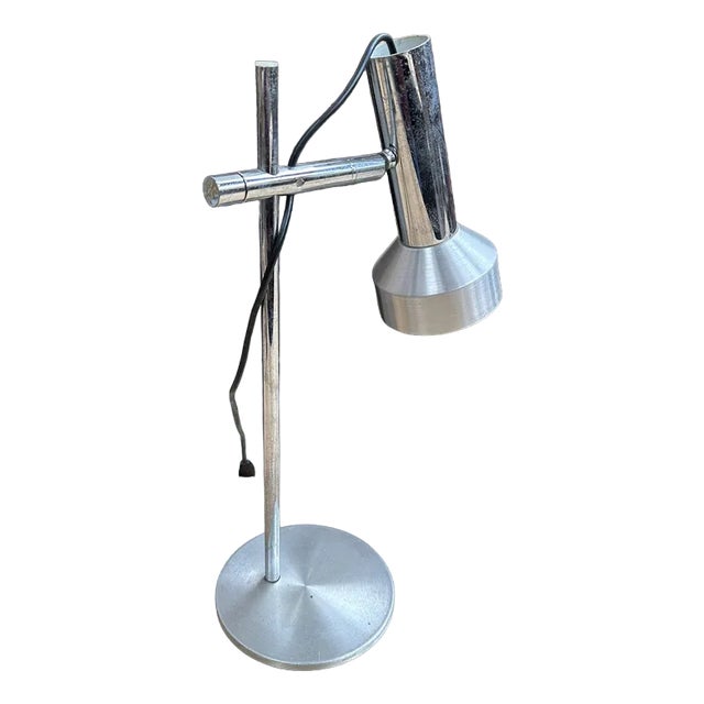 Vintage Metal Table Lamp, 1970s For Sale