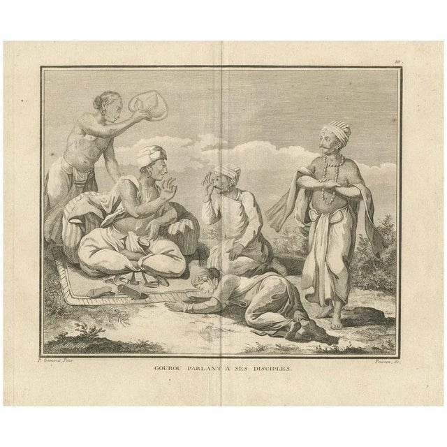 Sonnerat, Indian Guru Teaching Disciples, Enlightenment Era, 1806, Print For Sale - Image 10 of 10