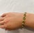 Green 16 Carat Genuine Natural Peridot Tennis Bracelet 14 Karat Yellow Gold 16 Gram For Sale - Image 8 of 18