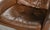 Vintage Danish Cognac Leather Lounge Chair & Stool by H. W. Klein For Sale - Image 6 of 7